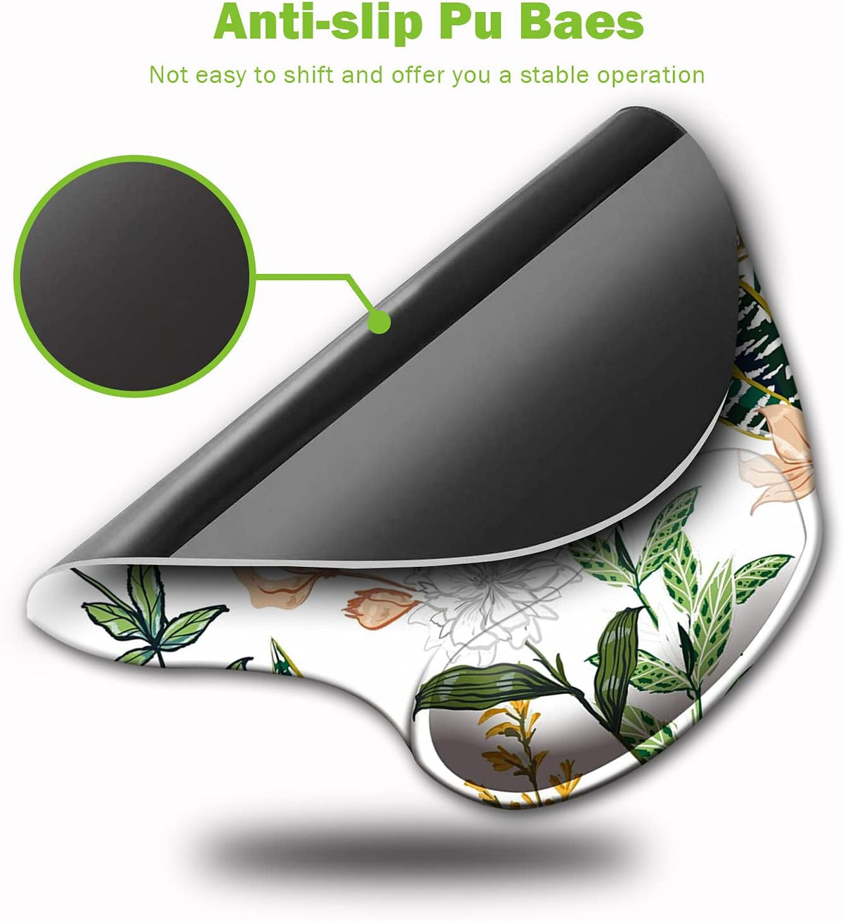 Ergonomic Mouse Pad with Wrist Support, PU