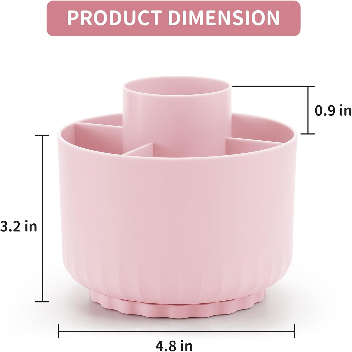 Desk Organizer, 360-Degree Rotating Pen Pencil Holder