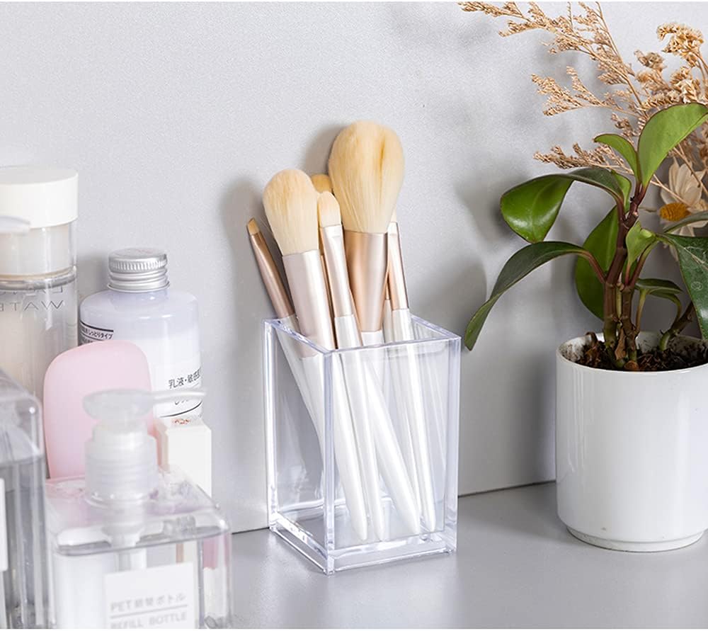 Clear Acrylic Pencil Pen Holder Cup