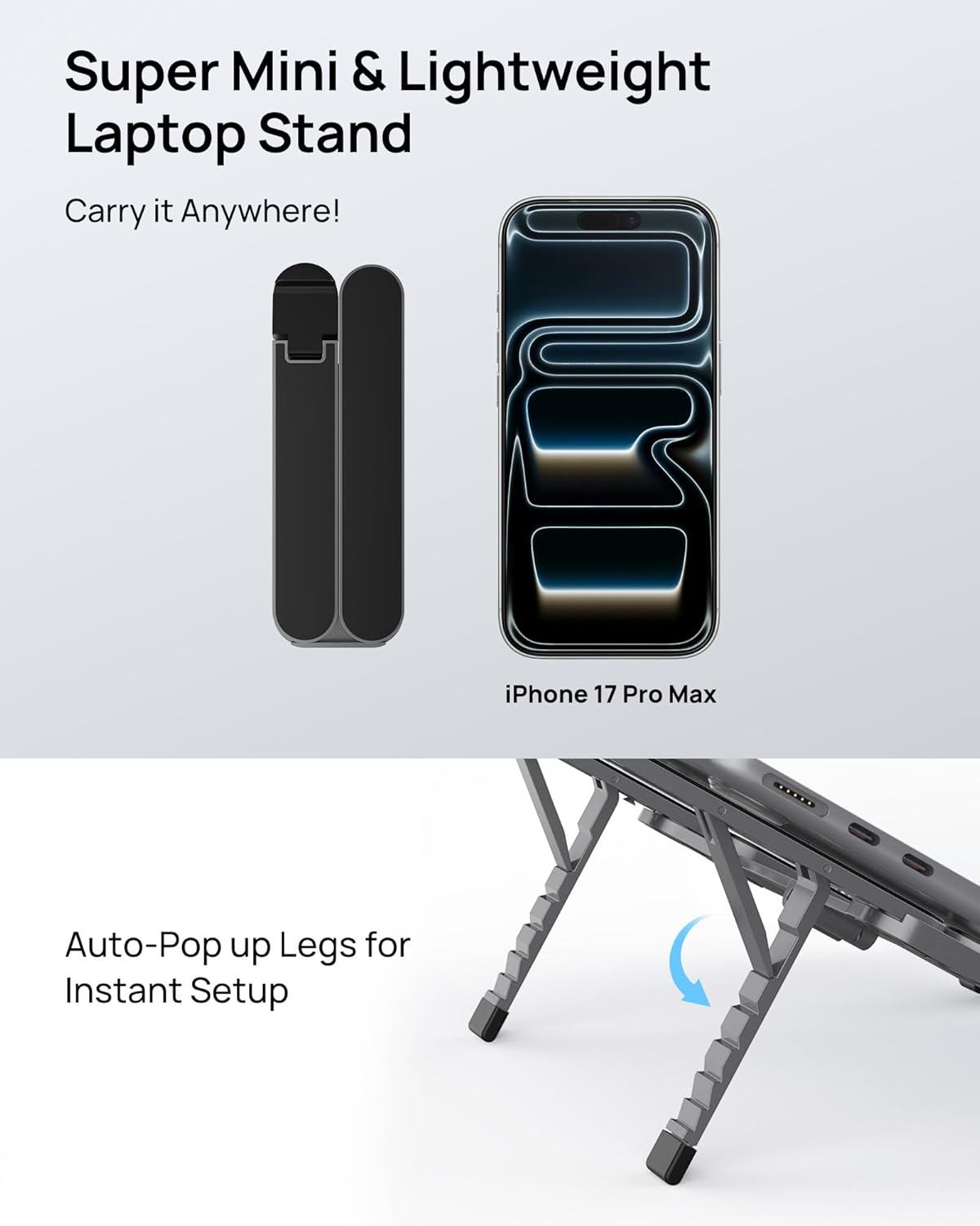 [Ultra Compact] Foldable & Portable Laptop Stand
