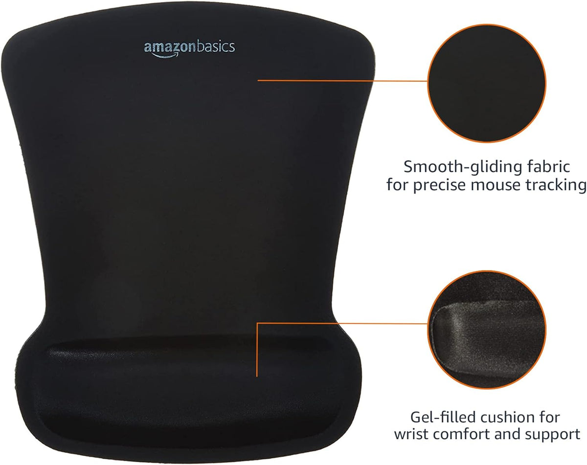 Irregular Ergonomic Gel Computer Mouse Pad with Wrist Support