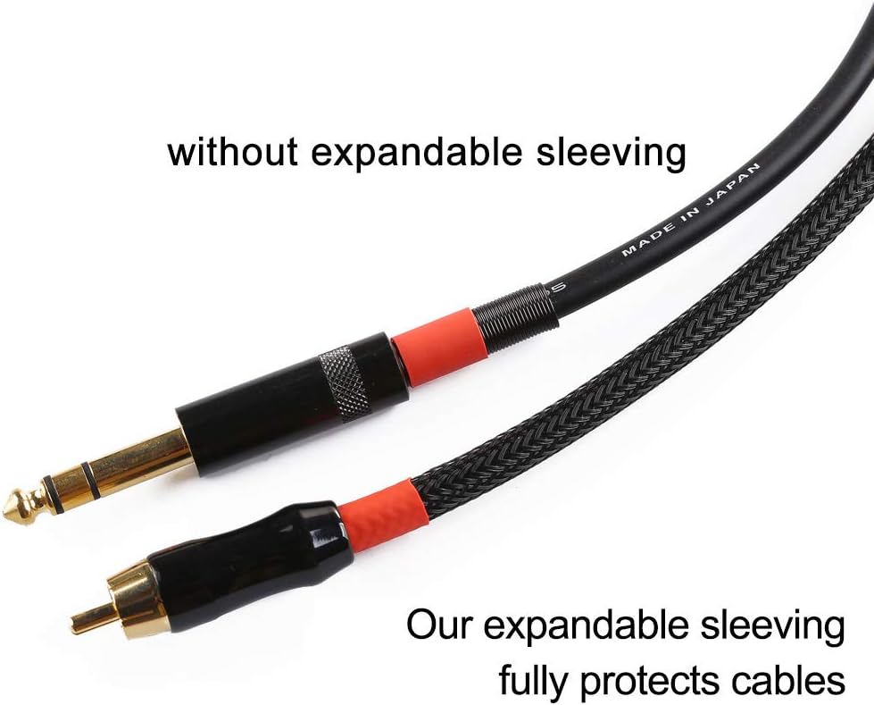 50ft, 1/4 inch & 1/2 inch PET Expandable Braided Sleeving