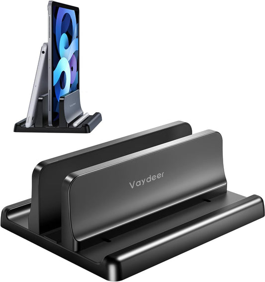 Vertical Laptop Stand Holder Organizer Plastic Adjustable Desktop