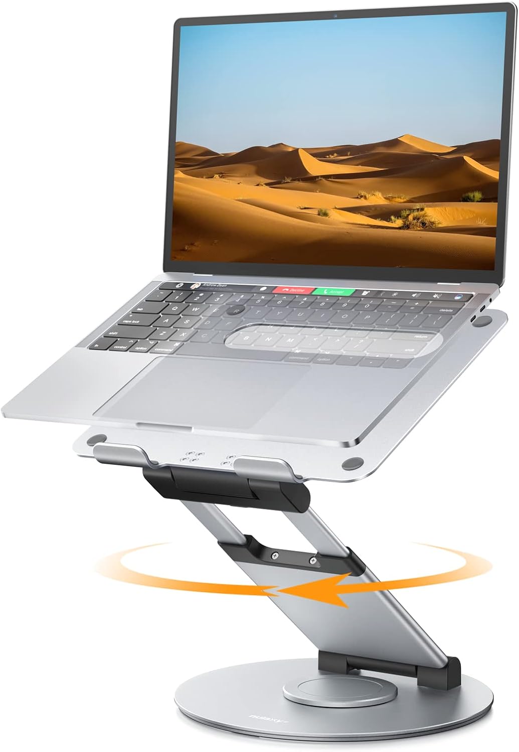 Telescopic 360 Rotating Laptop Stand, Silver