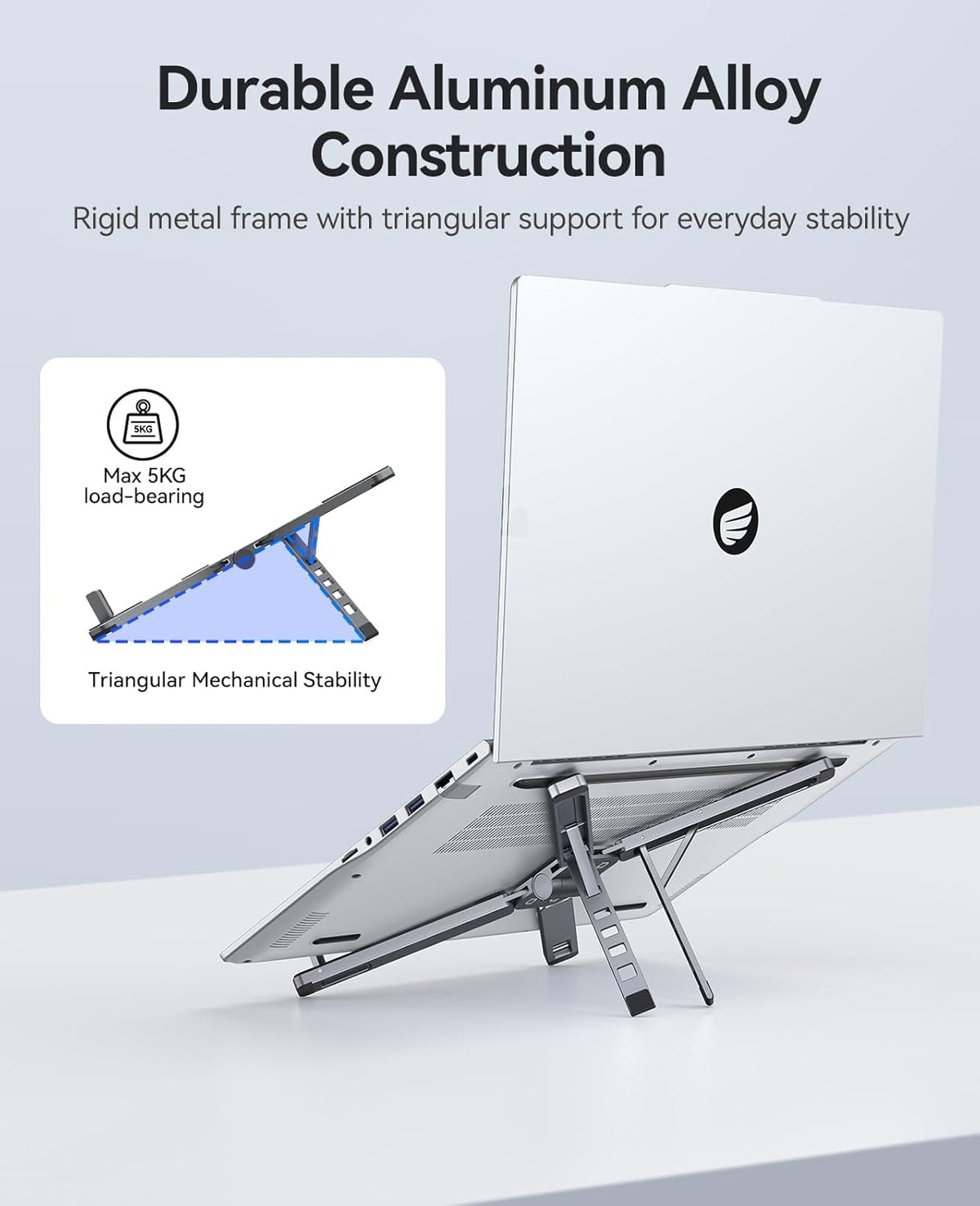 Portable Laptop Stand, Gray