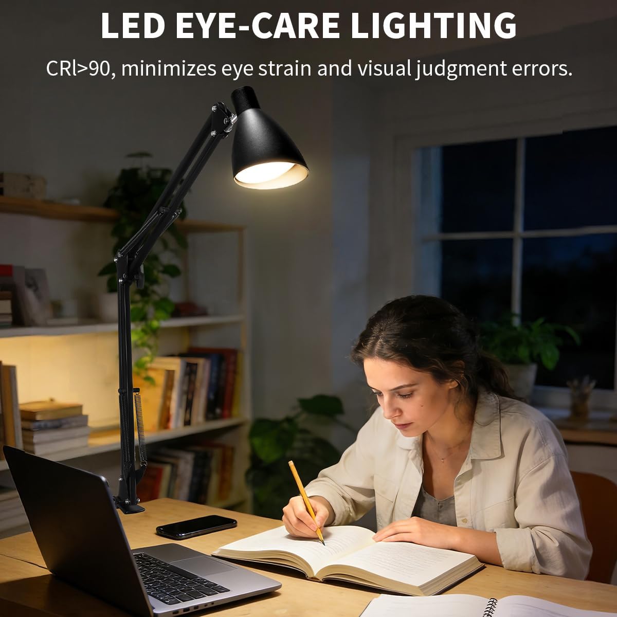 Led Desk Lamp, Black