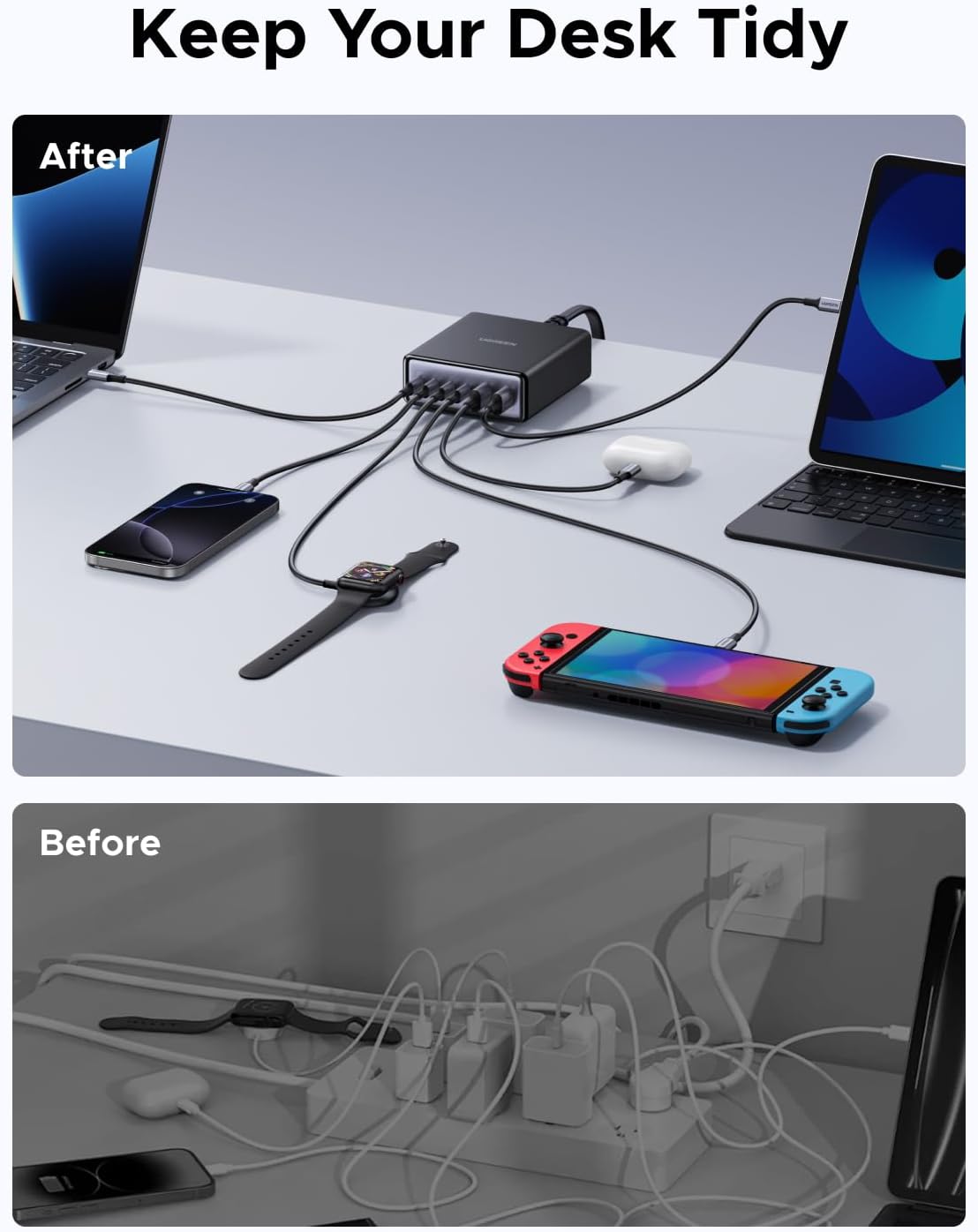 100W USB C Charging Station
