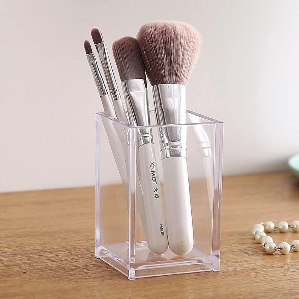 Clear Acrylic Pencil Pen Holder Cup