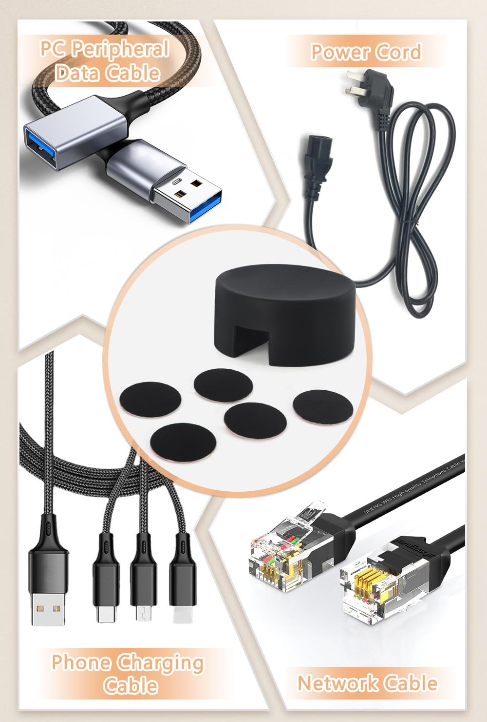Magnetic Cord Holder Cable Management