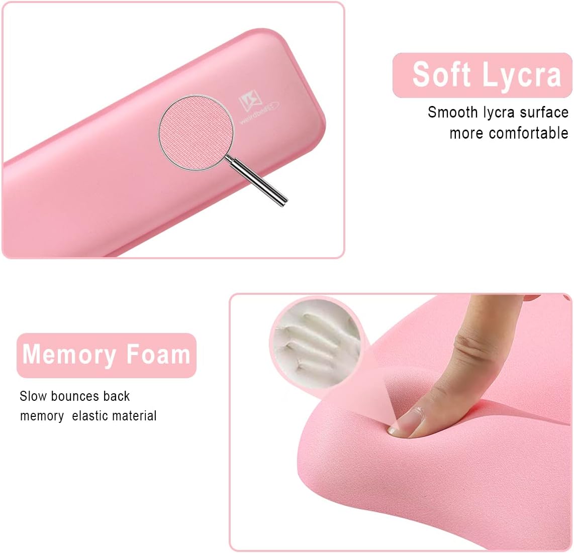 Memory Foam Set Wrist Rest Pad & Mouse Wrist Rest Support