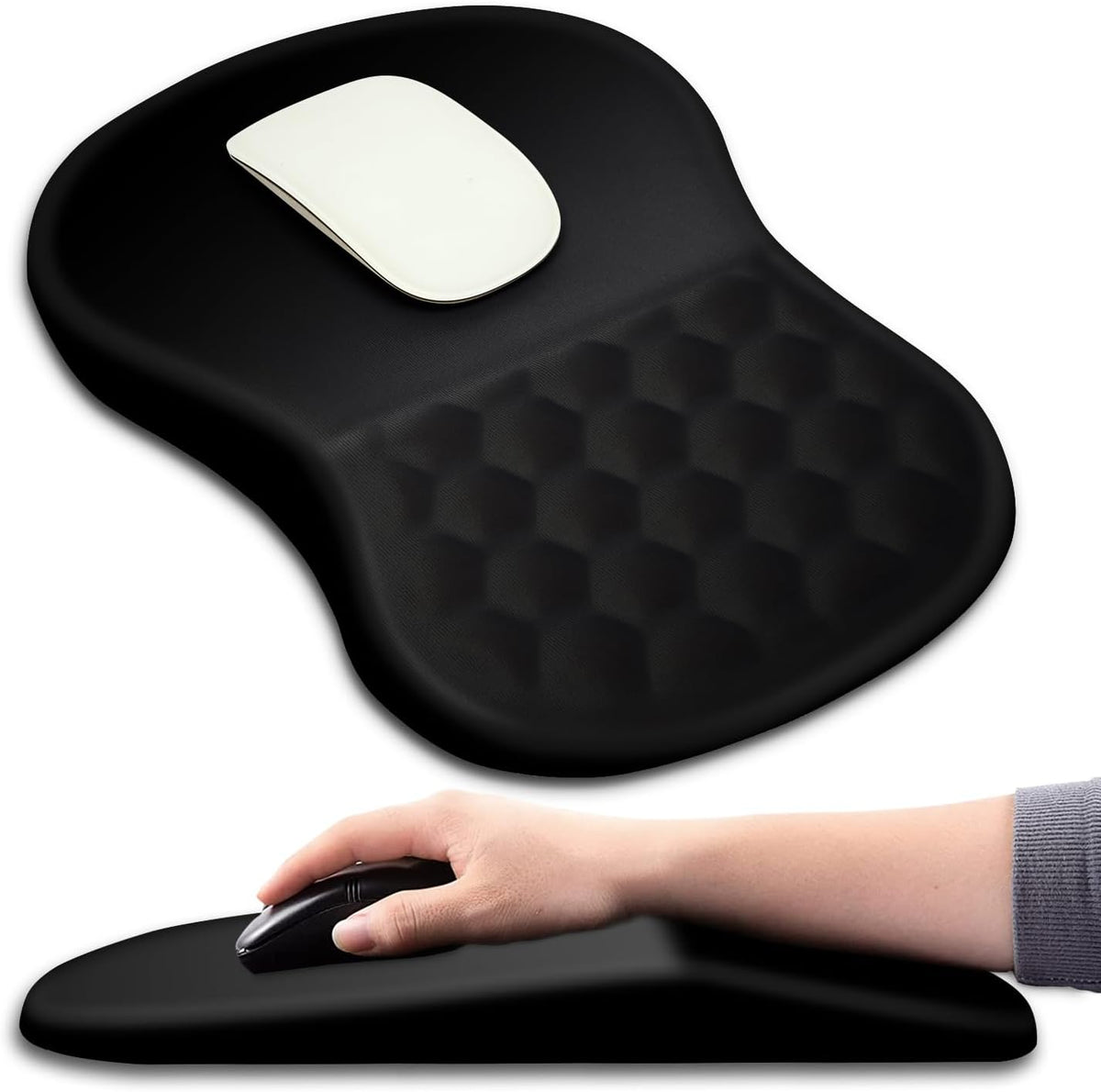 Ergonomic Mouse Pad Wrist Support with Massage Design