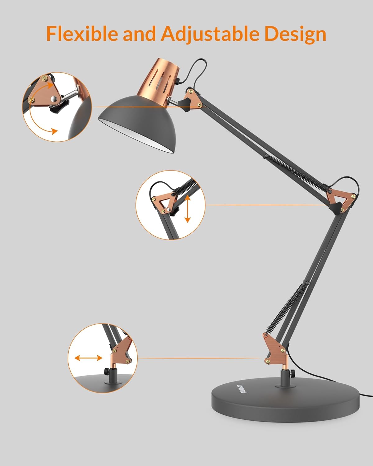 Metal Desk Lamp, Black