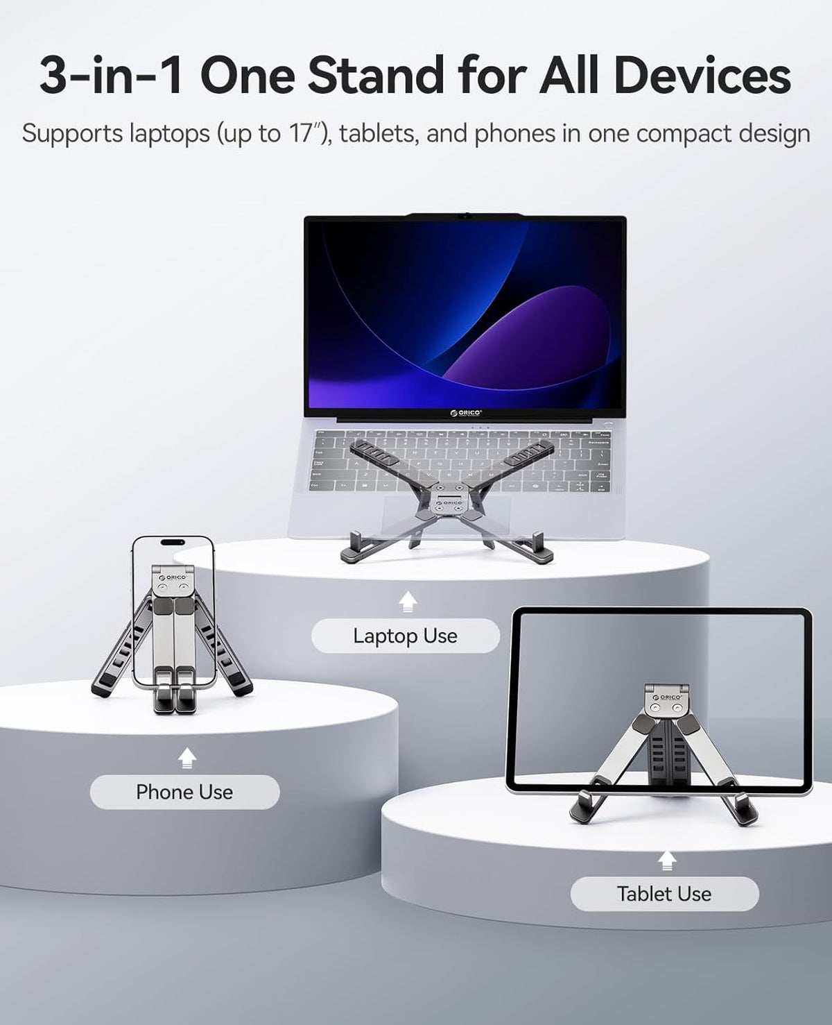 Portable Laptop Stand, Gray