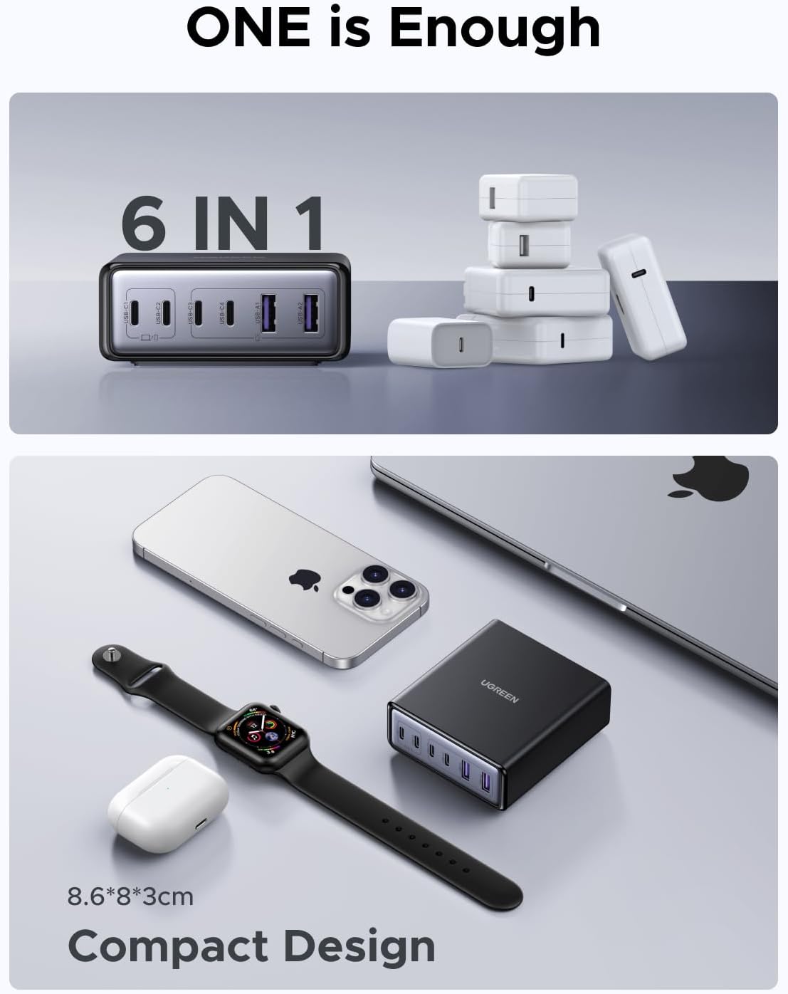 100W USB C Charging Station