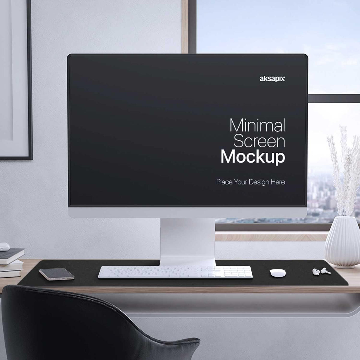 Double-Sided PU Leather Desk Pad