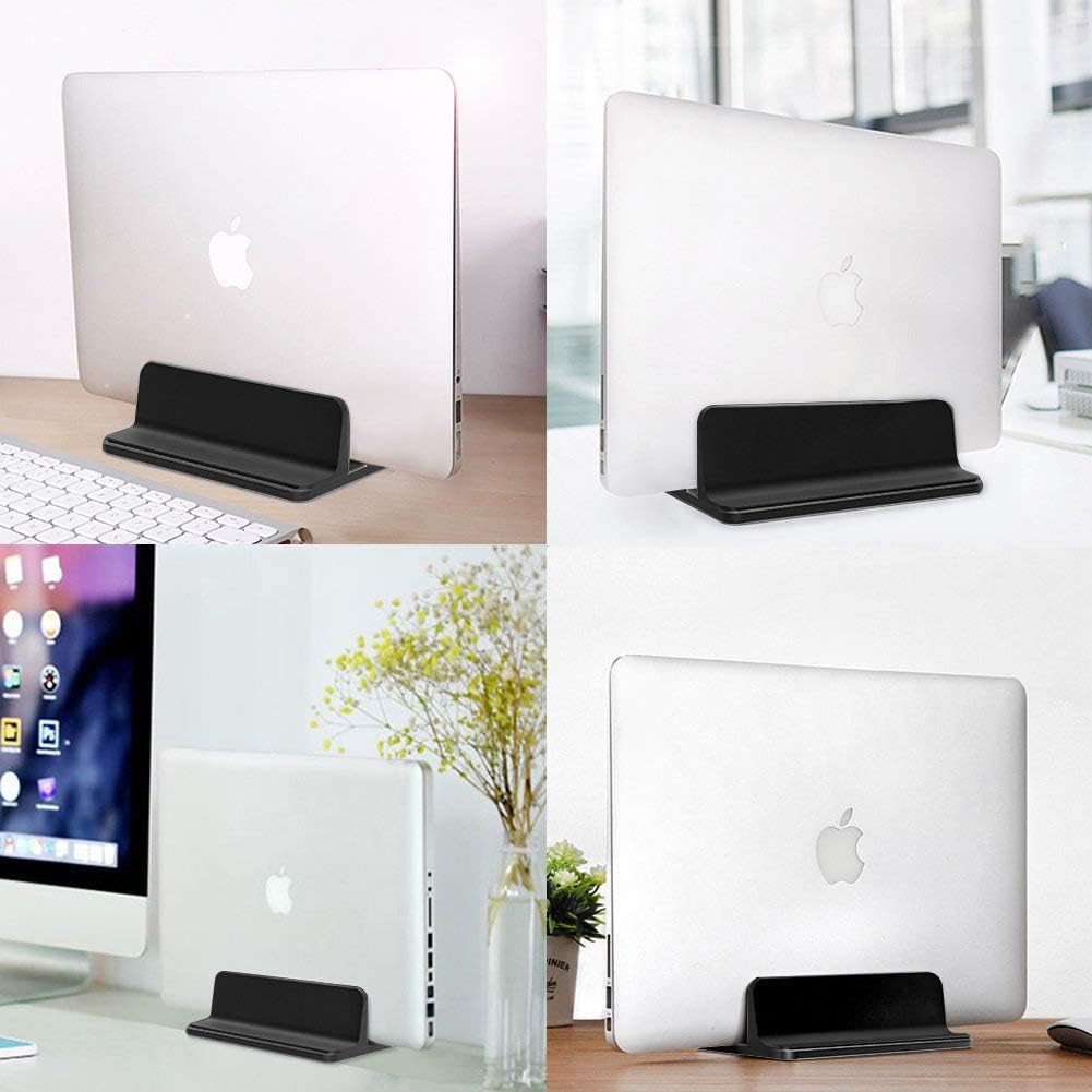 Laptop Stand, Vertical Desktop Holder with Adjustable Dock Size