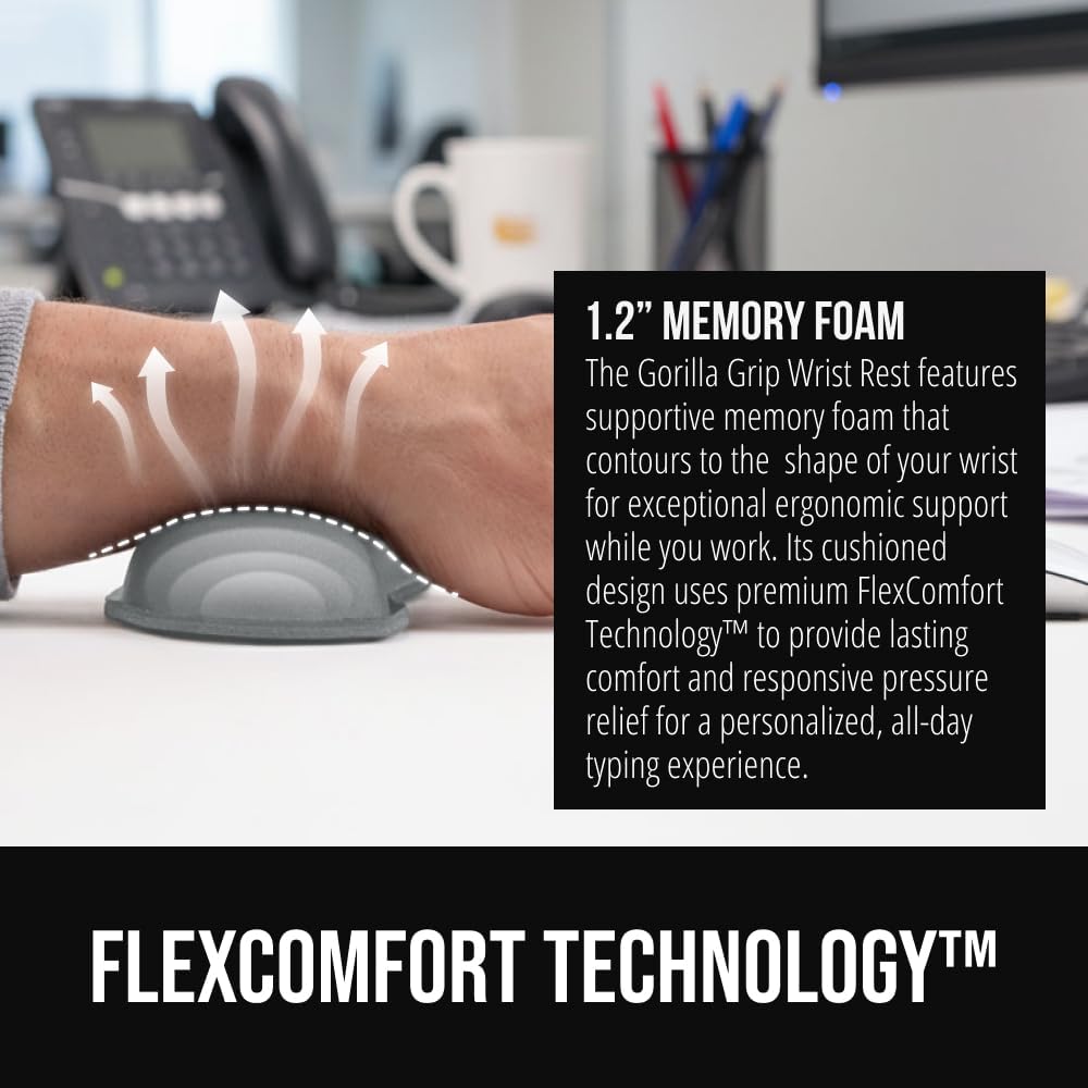 Silky Gel Memory Foam Wrist Rest
