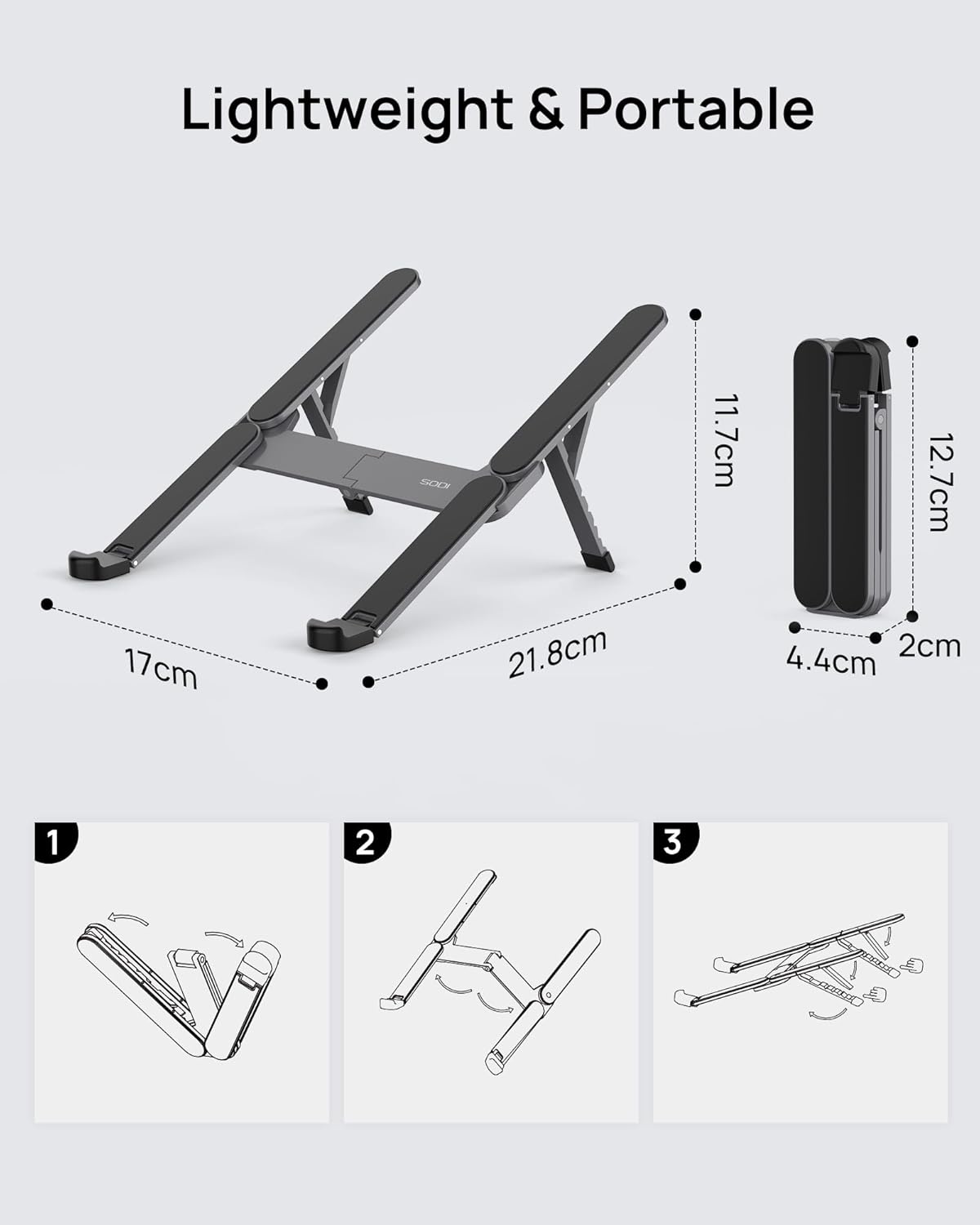 [Ultra Compact] Foldable & Portable Laptop Stand