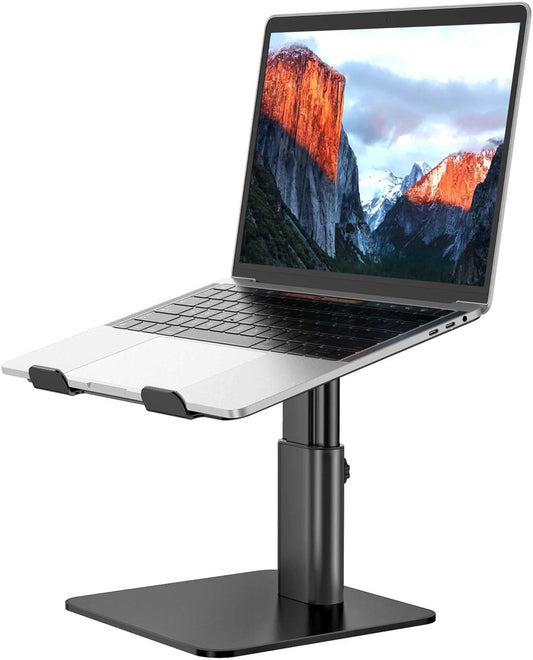 LSX6N Laptop Stand, Ergonomic Adjustable Notebook Riser Holder, Black
