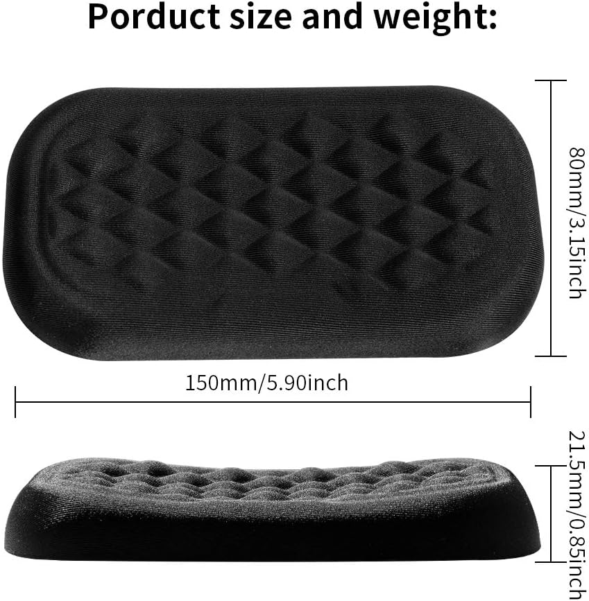 Mouse Wrist Rest Pad, Memory Foam Hand Rest Support Padded