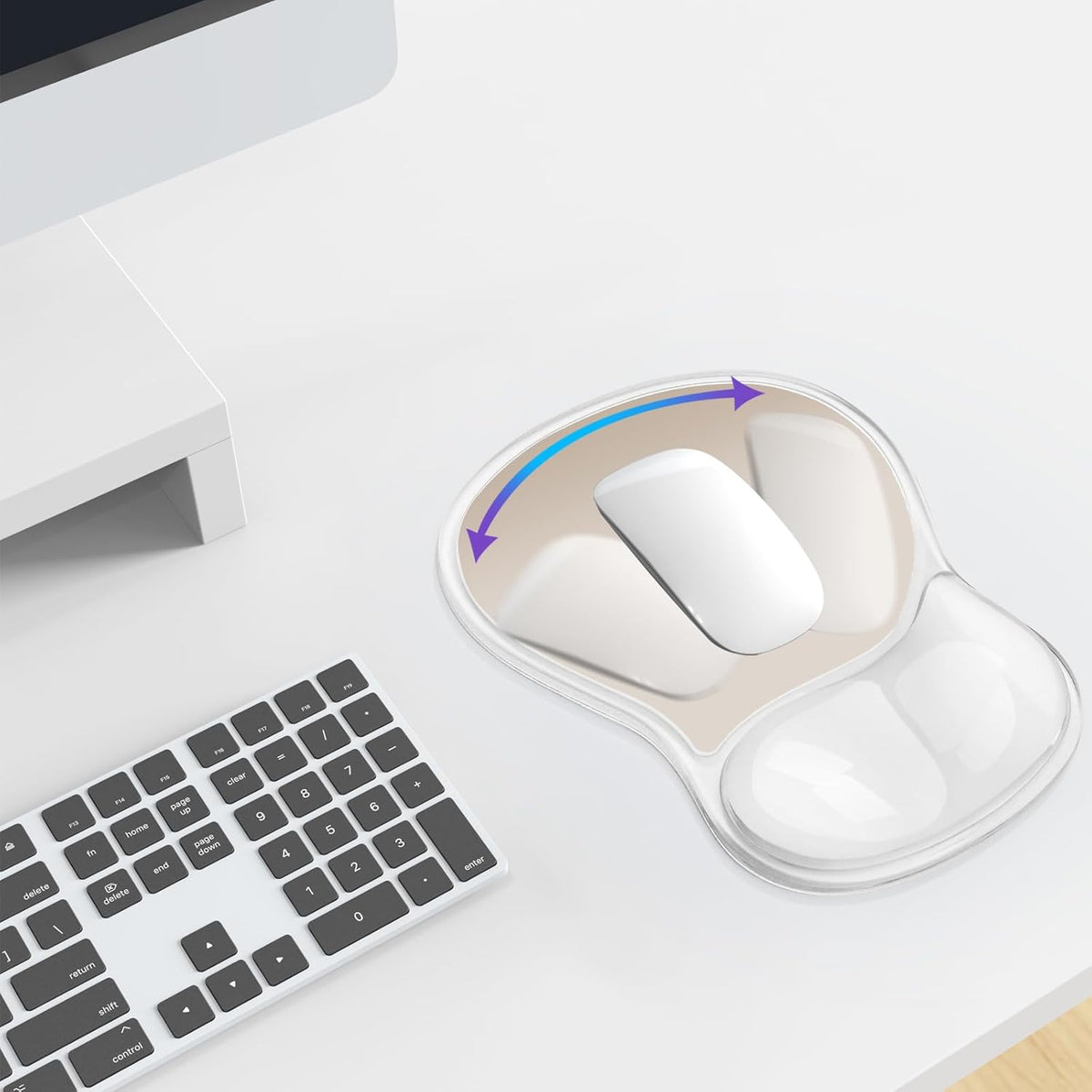 Mouse Pad with Wrist Rest, PU