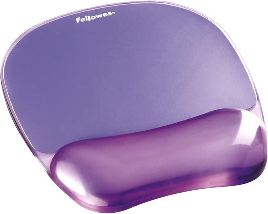 Crystals Gel Mouse Pad with Wrist Rest - Purple (91441)