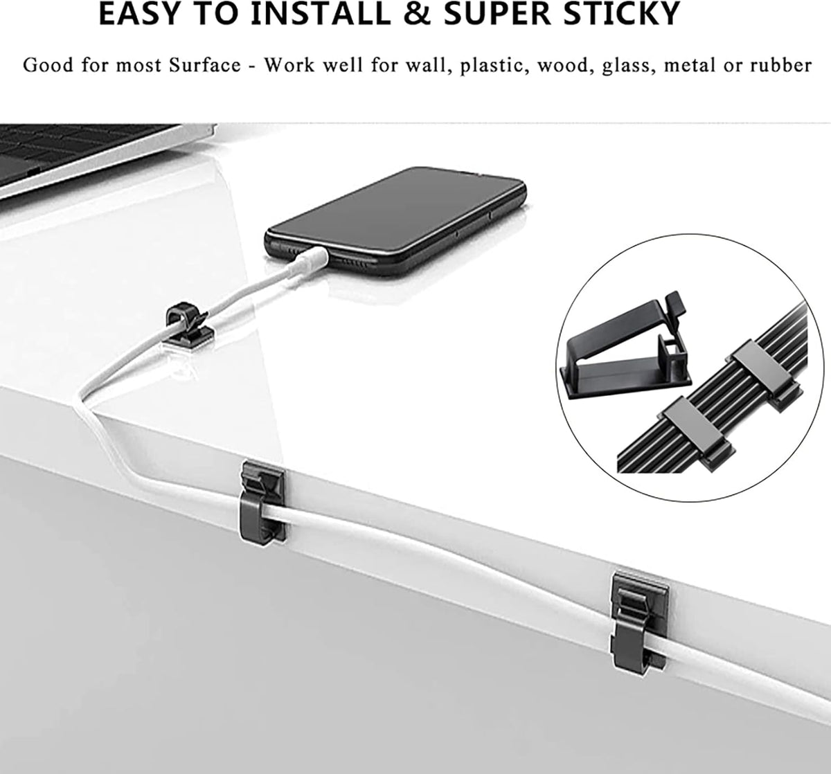 Cable Management Kit 4 Wire Organizer Sleeve