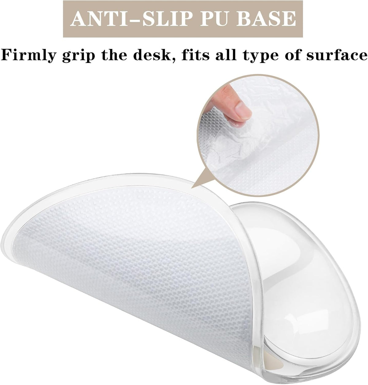 Mouse Pad with Wrist Rest, PU