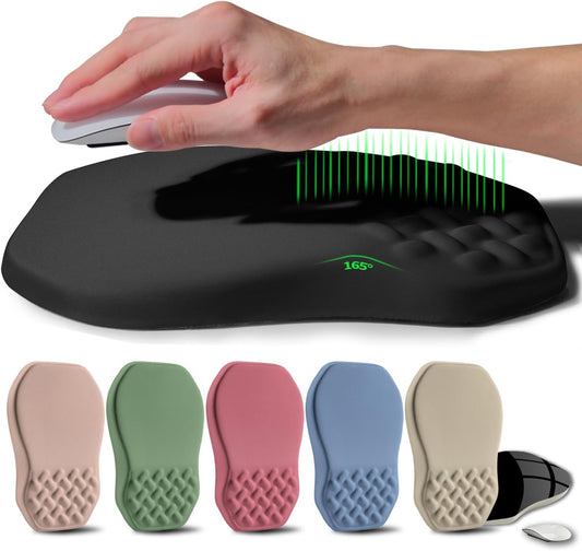 Ergonomic Raised Mouse Pad Wrist Support with Bilateral Slope Memory, 11.8x7.9