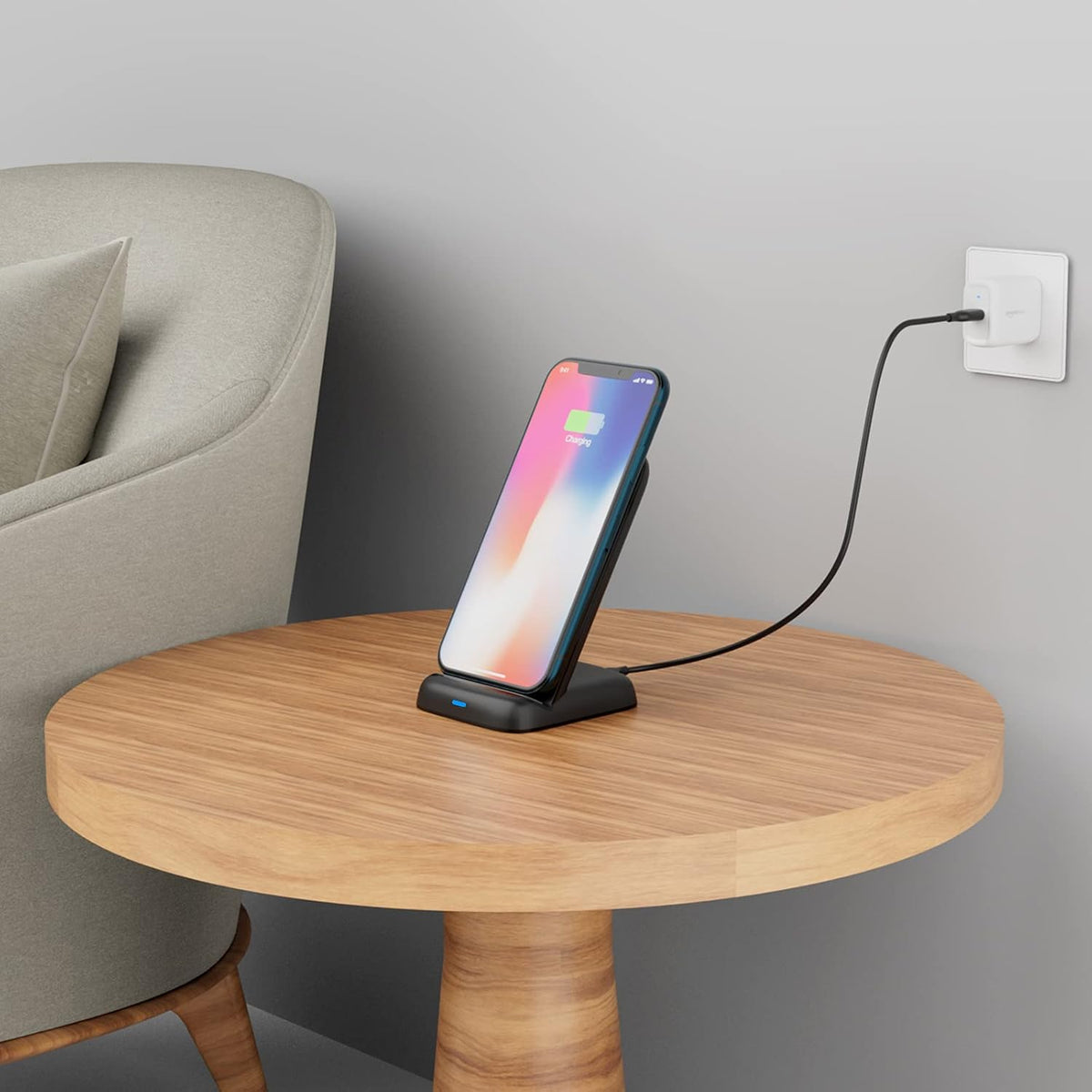 10W Qi Certified Wireless Charging Stand /15/14/13/12/11/X