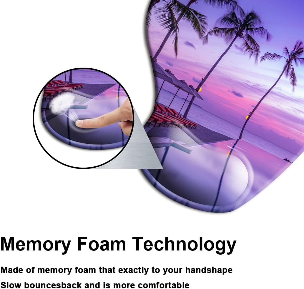 Ergonomic Mouse Pad with Wrist Support Gel Mouse Pad with Wrist Rest