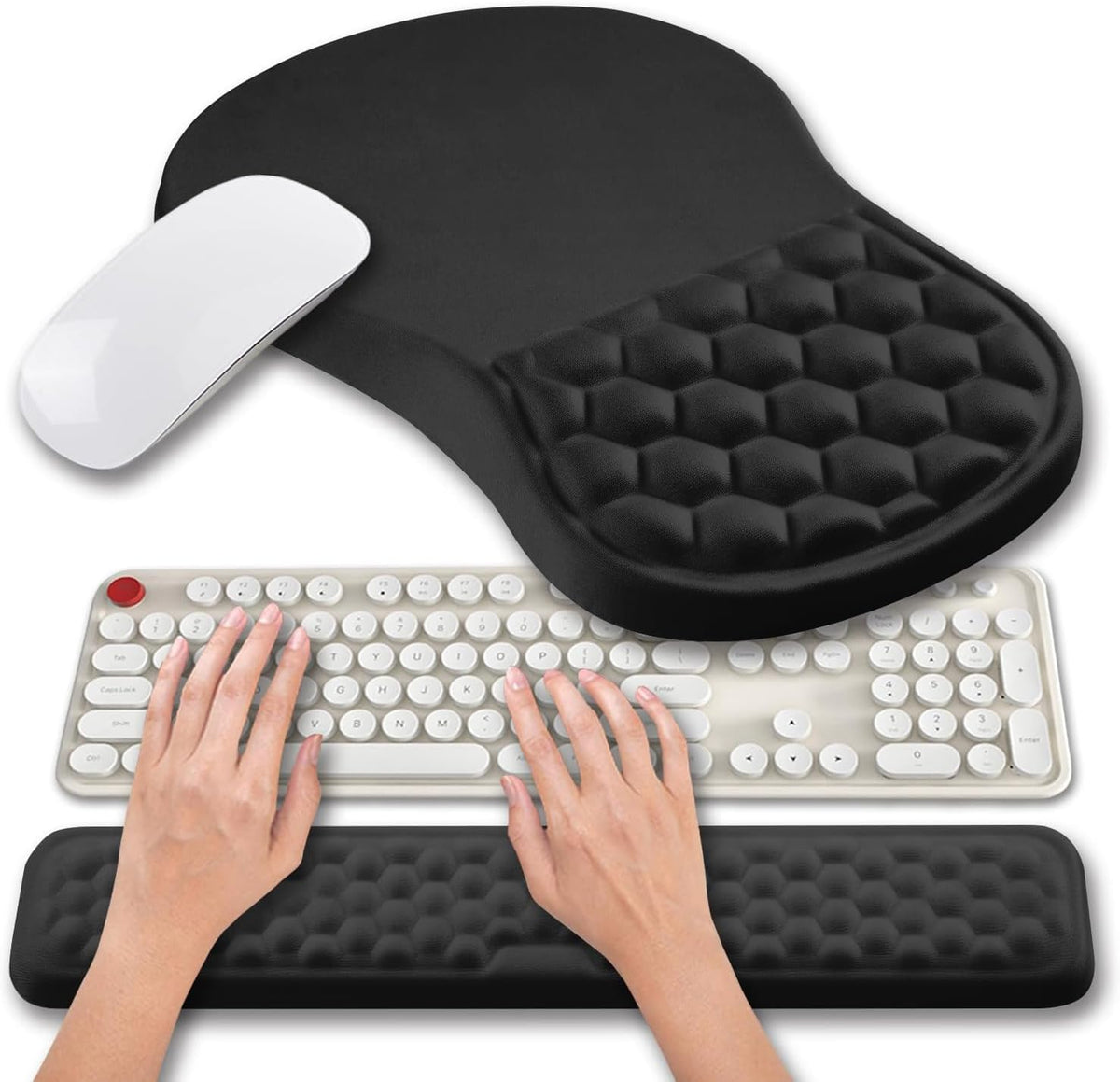 2 in 1 Ergonomic Mouse Pad Wrist Support & Wrist Rest