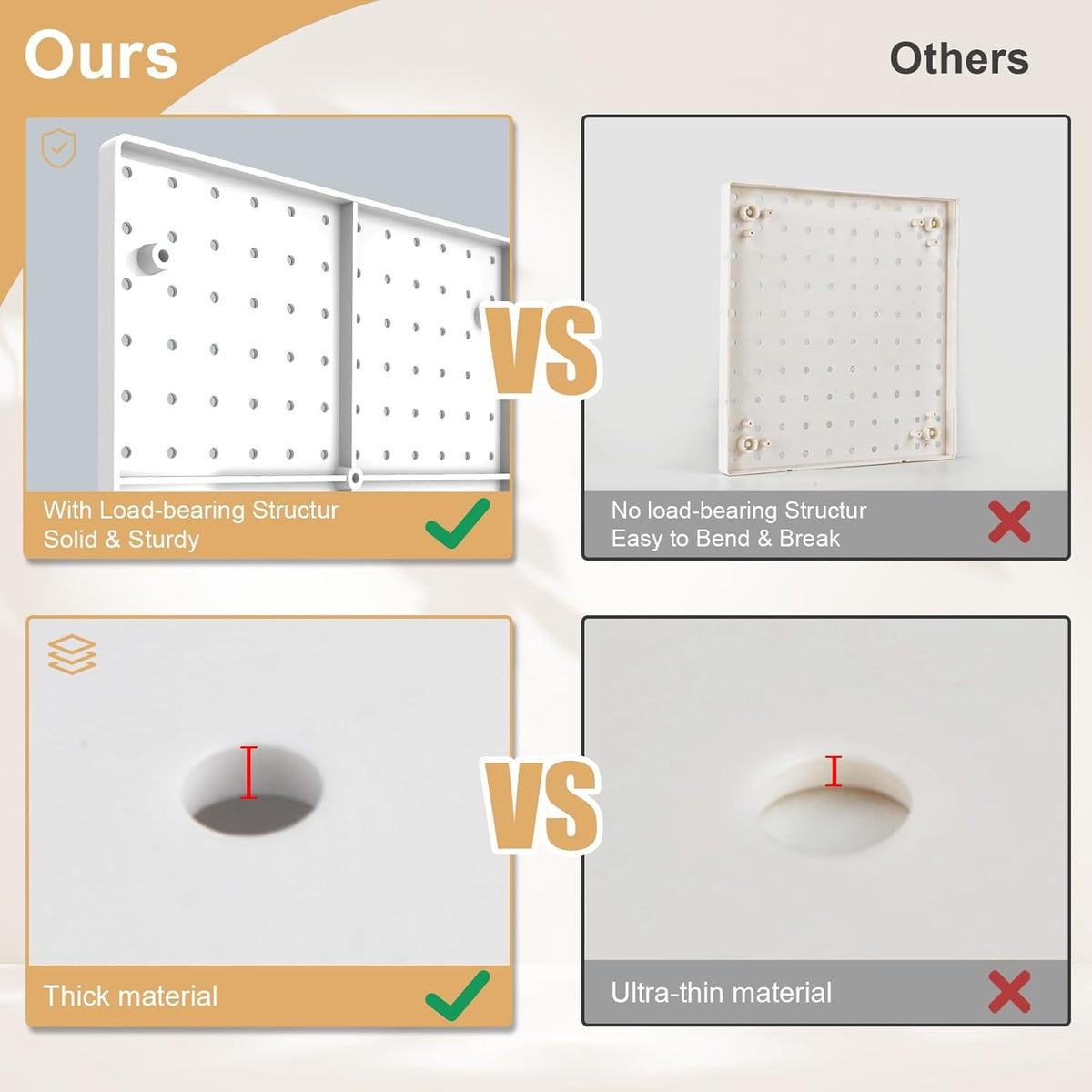 Peg Board with Hooks
