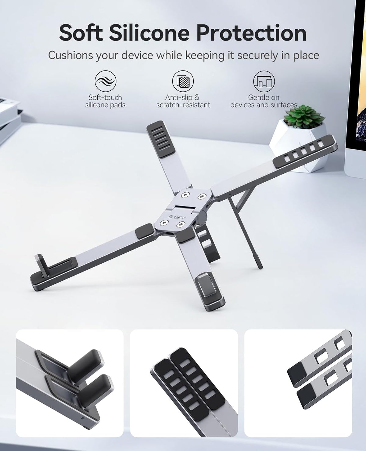 Portable Laptop Stand, Gray