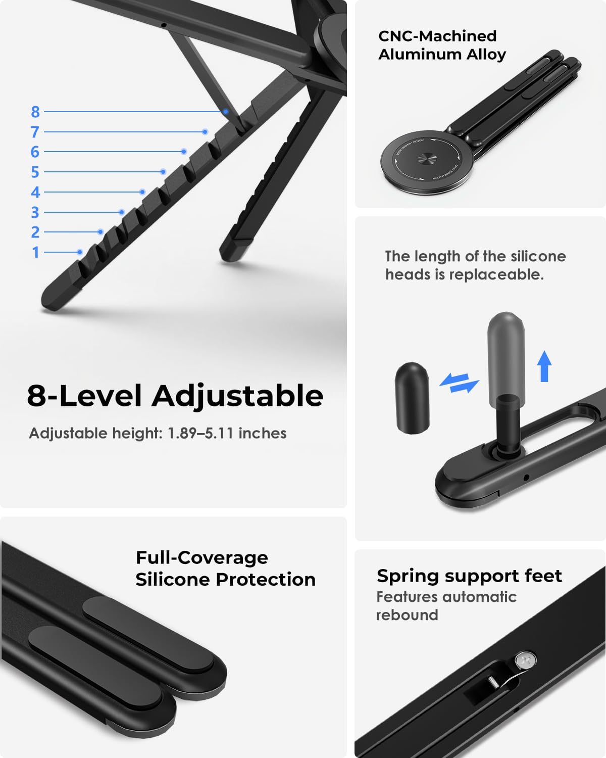 Portable Laptop Stand, Black