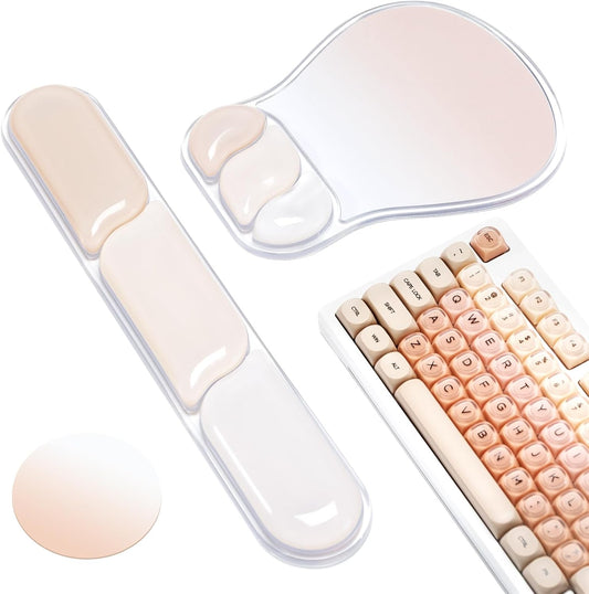 Mouse Pad with Wrist Rest Set Gel Ergonomic Keyboard Wrist Support