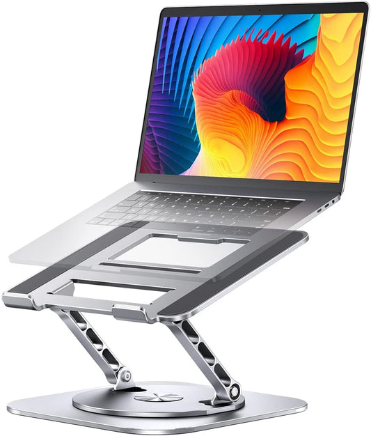 Adjustable Computer Stand with 360 Rotating Base