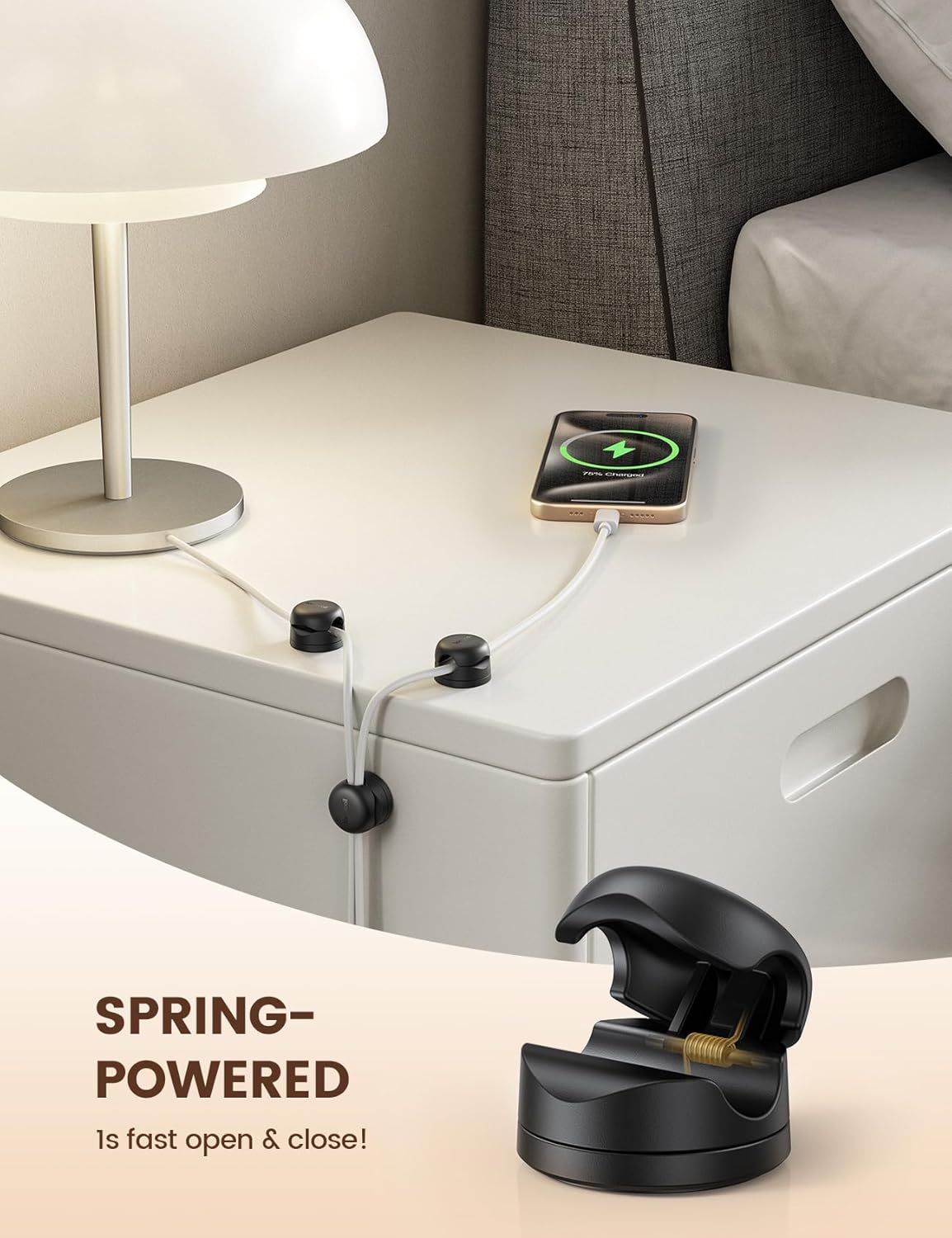 Rotatable Cord Organizer, 6Pack