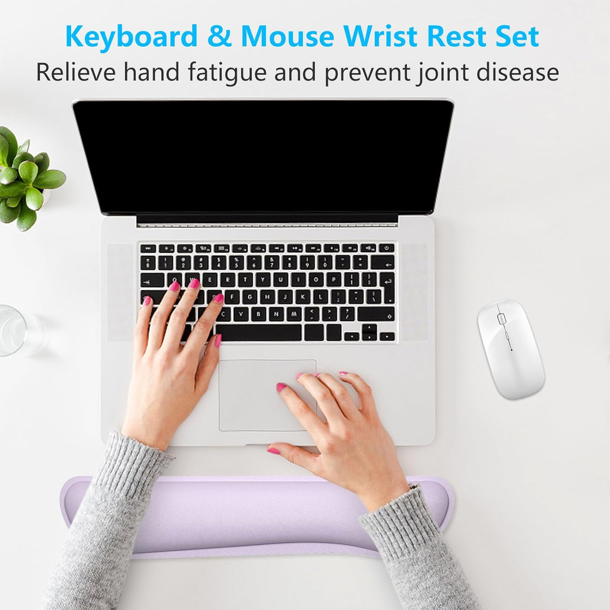 Enlarge Keyboard Wrist Rest, Purple