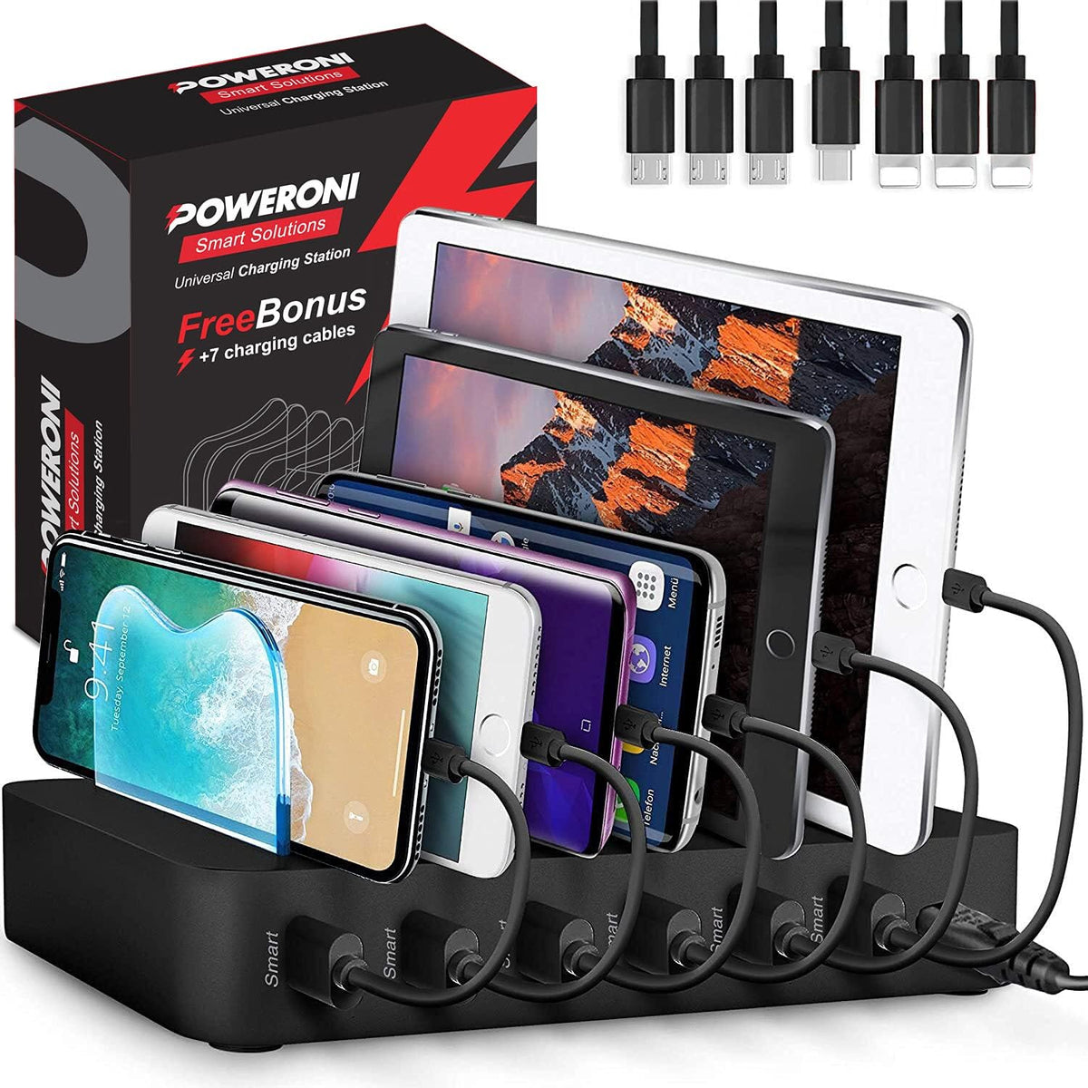 USB Charging Station, Black