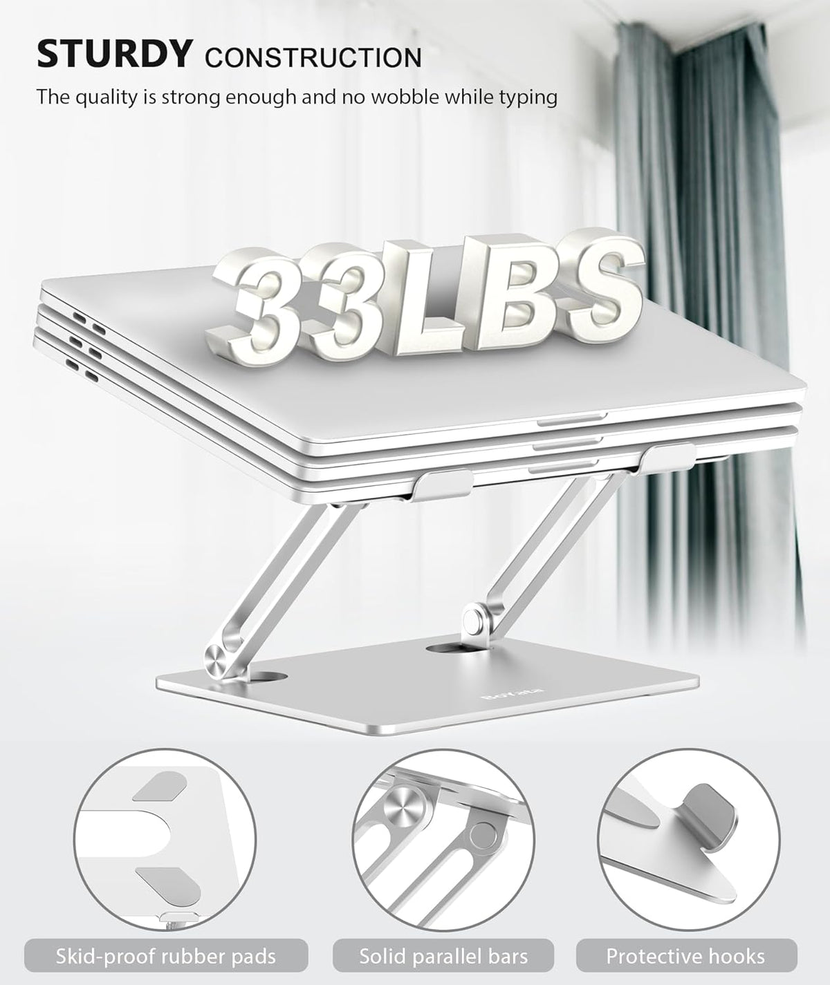 Laptop Stand, Adjustable Multi-Angle Laptop Holder