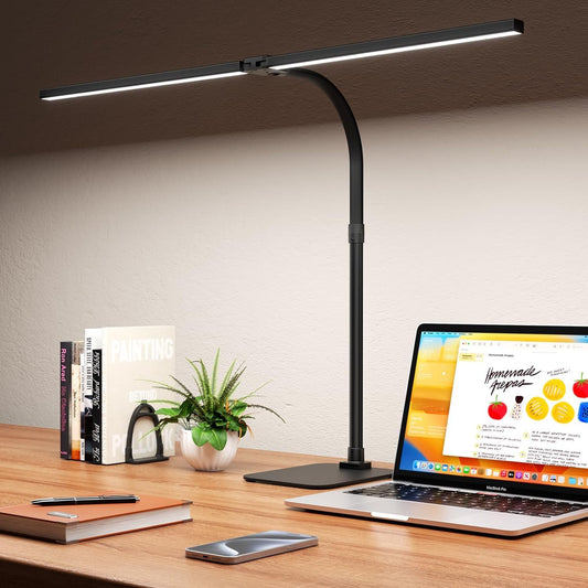 Desk Lamp Architect Task Dual Head Modern Flexible Gooseneck Tall