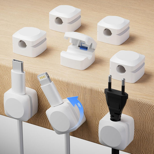 Rotatable Cord Organizer, White