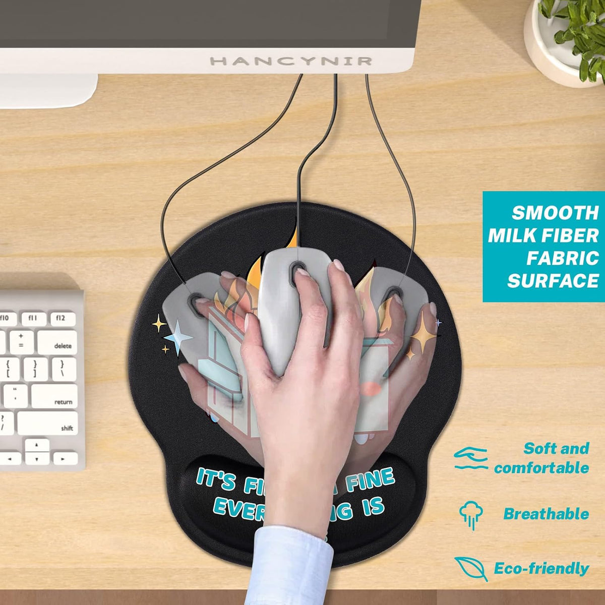 Cute Funny Ergonomic Mouse Pad Wrist Support