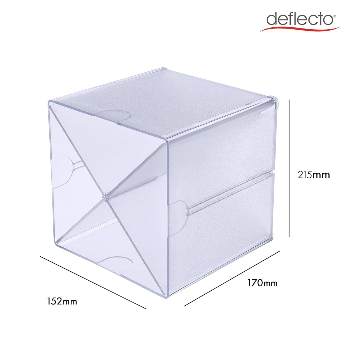 Stackable Cube Organizer - X Divider, Clear (350201-AMZ)