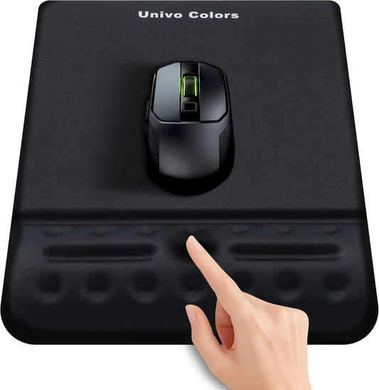 Black Mouse Pad with Wrist Support Ergonimic Wrist Rest Gel Wrist Pad