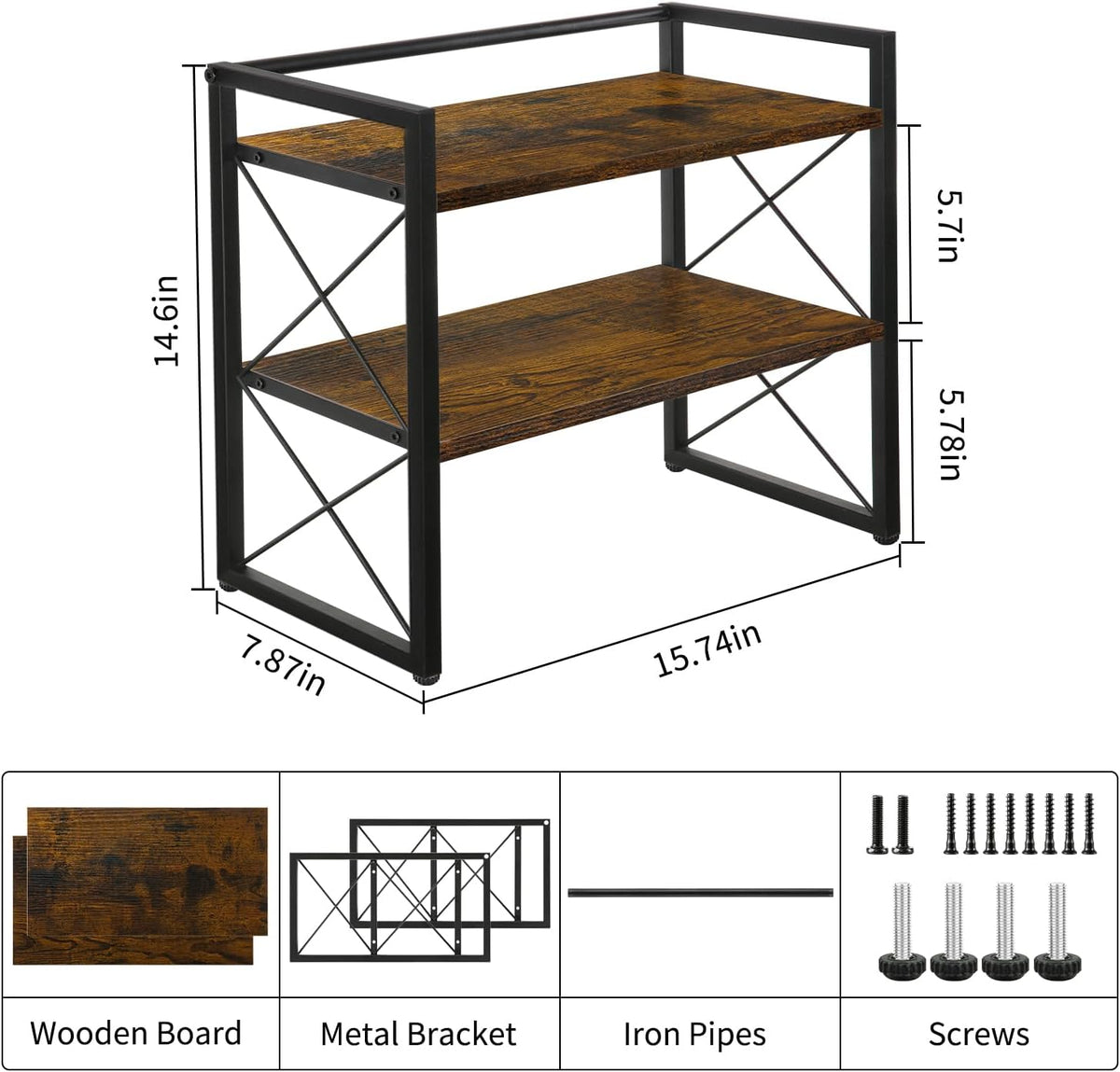 Desktop Shelf Organizer, 2 Tier
