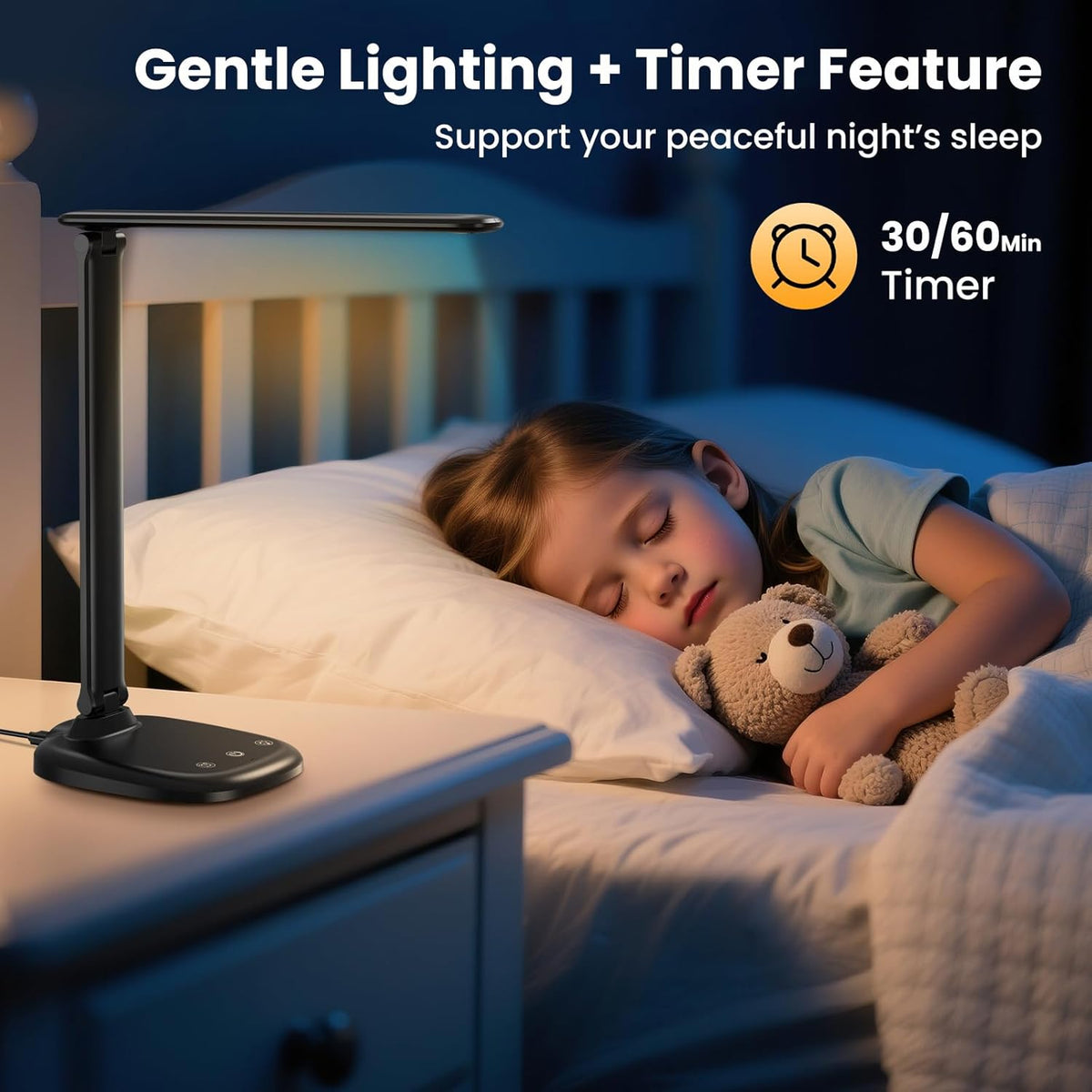 Desk Lamp with Charger