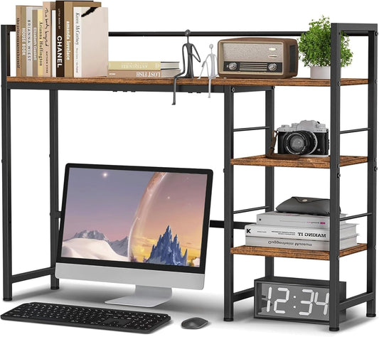 Desk Shelf, 38.6 Inch Wood Desk Organizer Shelf