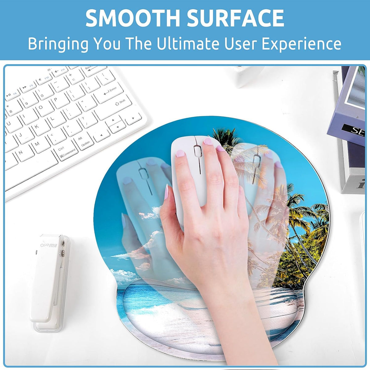 Ergonomic Mouse Pad with Wrist Rest, Small